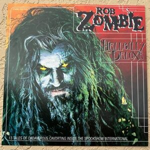 Rob Zombie Hellbilly Deluxe 2-Sided 12 X 12 Promo Poster 1998 Geffen Records VGC